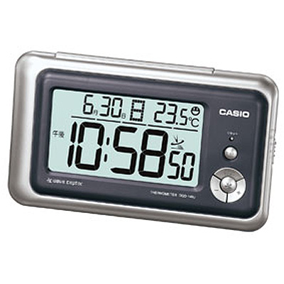 【クリックでお店のこの商品のページへ】カシオ 温・湿度計付デジタル電波置き時計 (DQD140J8JF) DQD-140J-8JF