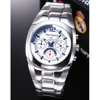 【クリックでお店のこの商品のページへ】VICEROY バーセロイ バーセロイ 腕時計 レアルマドリード 公式ウオッチ メンズ クロノグラフ SSブレス クォーツ 43821-35 wawavce00005
