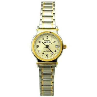 【クリックでお店のこの商品のページへ】女性用腕時計 MARINO capitano (マリノキャピターノ) クォーツ式 MC 423L-1 ：MC423L-1