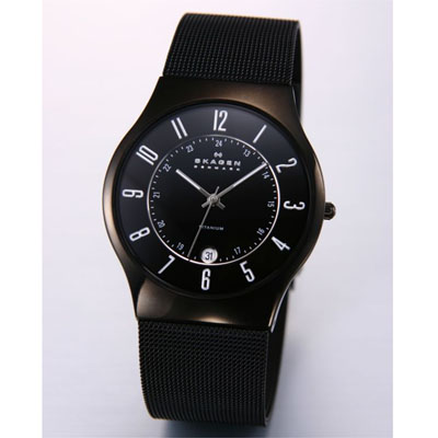 【クリックでお店のこの商品のページへ】SKAGEN スカーゲン SKAGEN 腕時計チタンメッシュ233XLTMB wawaska00006