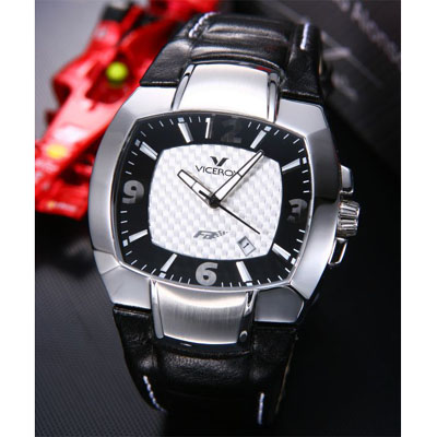 【クリックでお店のこの商品のページへ】VICEROY バーセロイ バーセロイ 腕時計 F1レーサ 「フェルナンド・アロンソ」モデル メンズデイト レザー クォーツ 432023-95 wawavce00023